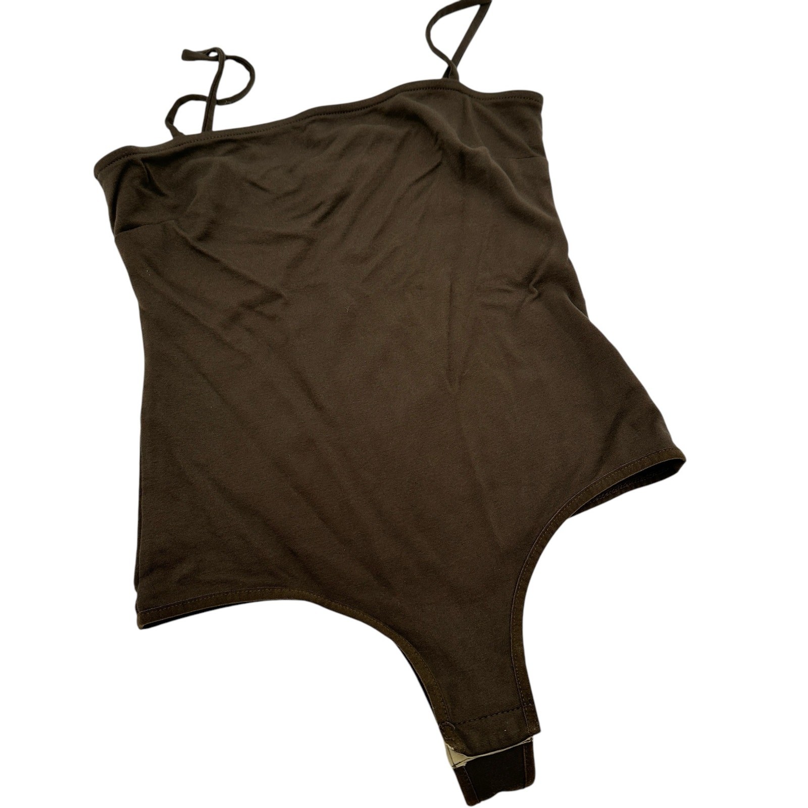 Free People Intimately Brown Spaghetti Strap Brown Bodysuit Size Small